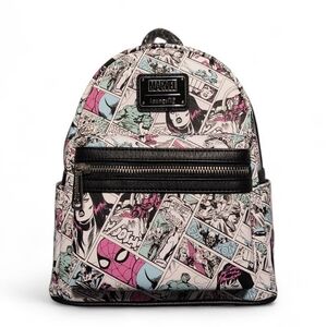 Loungefly Marvel Retro Comics Allover Print Backpack